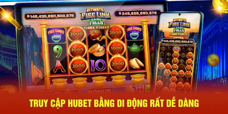 Truy cập Hubet bằng di động rất dễ dàng